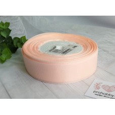 Лента репсовая 25 мм, цвет персиковый №07